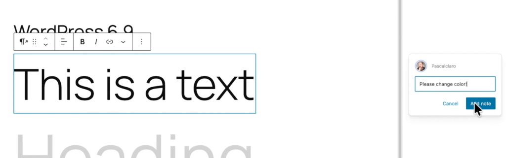 WordPress 6.9 New Features - Notes WordPress 6.9 New Features - Notes