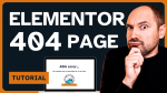 Elementor 404 page tutorial