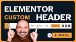 Elementor custom header tutorial